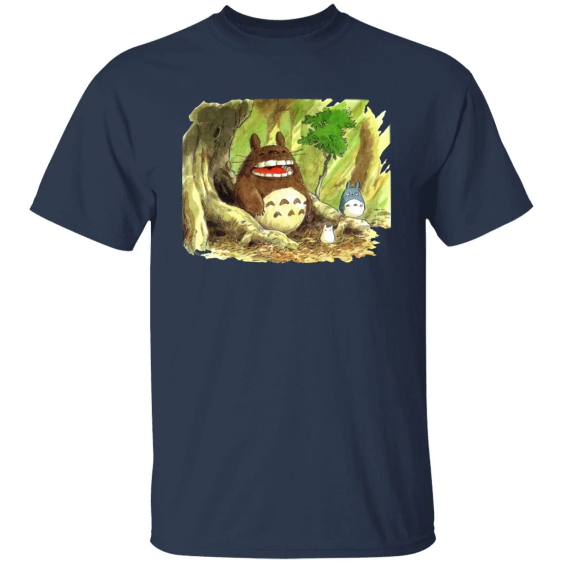 Totoro In Jungle Water Color T Shirt 9 Totoro In Jungle Water Color T Shirt - Image 7