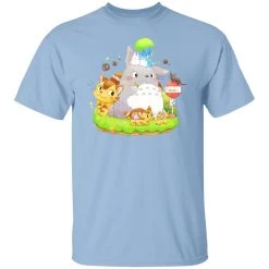 Totoro Family And The Cat Bus T Shirt