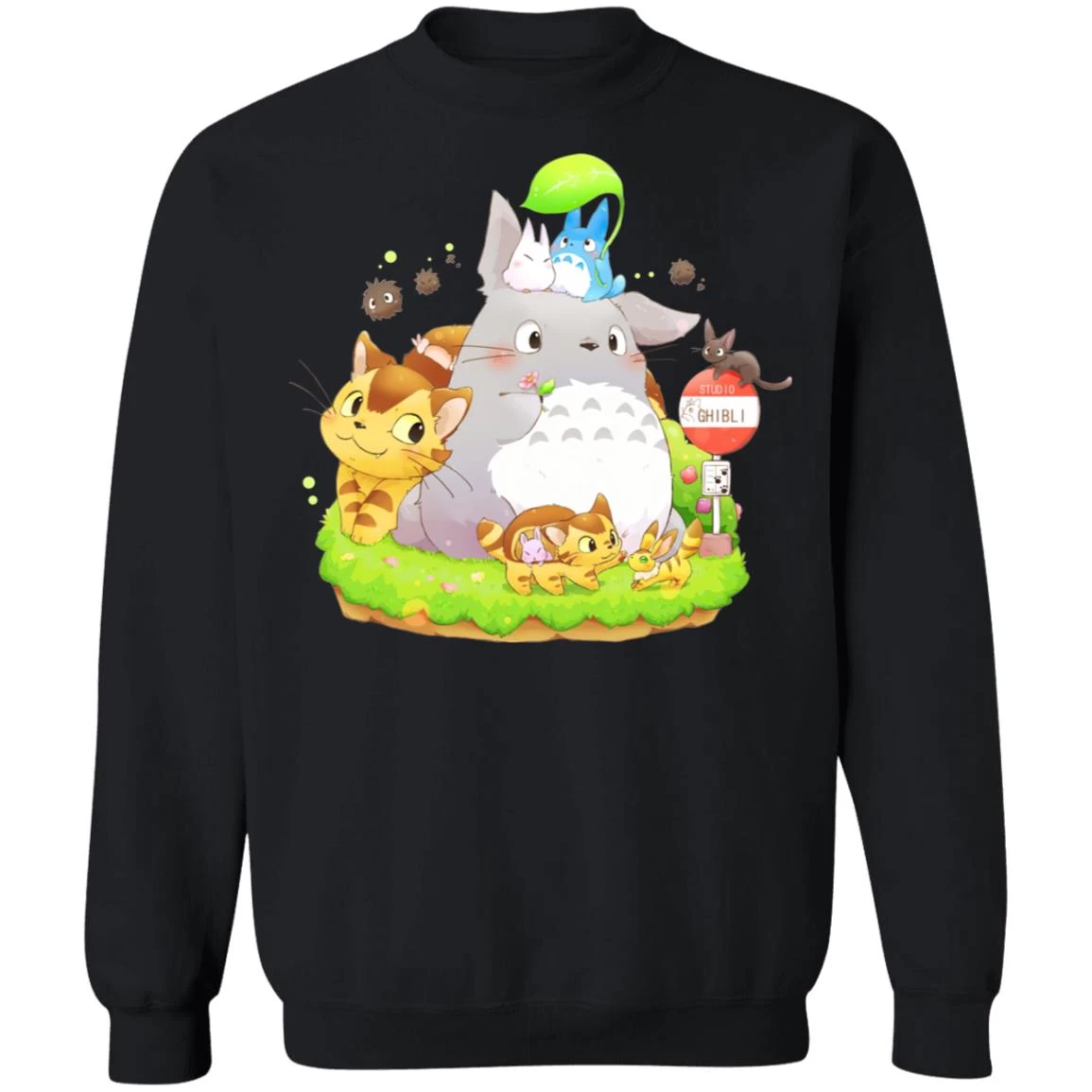 Totoro Family And The Cat Bus Sweatshirt 5 Totoro Family And The Cat Bus Sweatshirt - Image 3