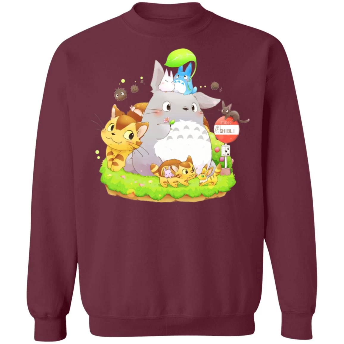 Totoro Family And The Cat Bus Sweatshirt 16 Totoro Family And The Cat Bus Sweatshirt - Image 14