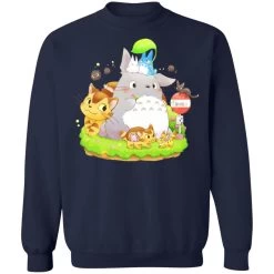 Totoro Family And The Cat Bus Sweatshirt 24 Totoro Family And The Cat Bus Sweatshirt -Ghibli Shop redirect11262021071149 4