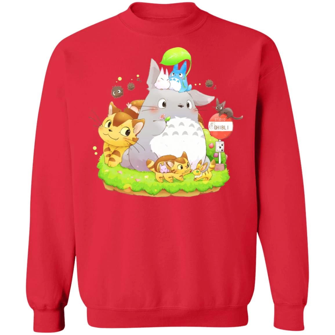Totoro Family And The Cat Bus Sweatshirt 18 Totoro Family And The Cat Bus Sweatshirt - Image 16