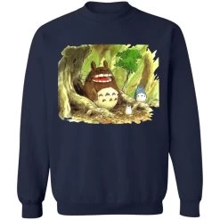 Totoro In Jungle Water Color Sweatshirt 24 Totoro In Jungle Water Color Sweatshirt -Ghibli Shop redirect11262021071159 4
