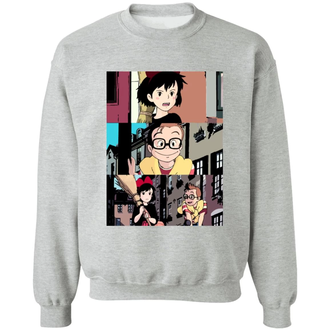 Kiki’s Delivery Service Tower Collage Sweatshirt Unisex 11 Kiki’s Delivery Service Tower Collage Sweatshirt Unisex - Image 9