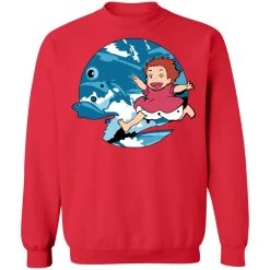 Ghibli Studio Ponyo On The Waves Sweatshirt Unisex -Ghibli Shop redirect11272020121131 10 1