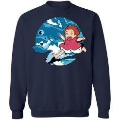 Ghibli Studio Ponyo On The Waves Sweatshirt Unisex -Ghibli Shop redirect11272020121131 9