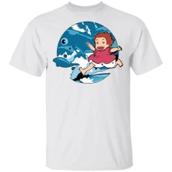 Ghibli Studio Ponyo On The Waves T Shirt Unisex