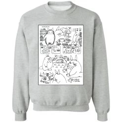 Totoro Original Character Sketch Sweatshirt Unisex -Ghibli Shop redirect11282020031101