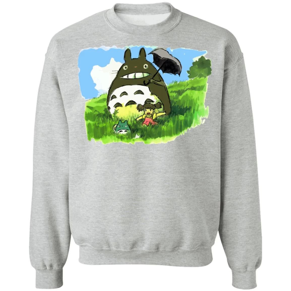 My Neighbor Totoro WaterColor Sweatshirt Unisex 11 My Neighbor Totoro WaterColor Sweatshirt Unisex - Image 9
