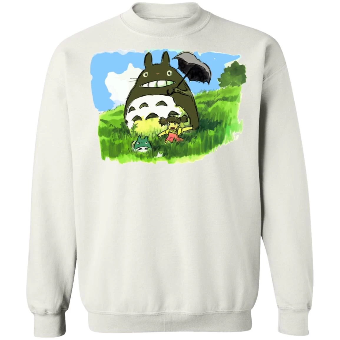 My Neighbor Totoro WaterColor Sweatshirt Unisex 3 My Neighbor Totoro WaterColor Sweatshirt Unisex