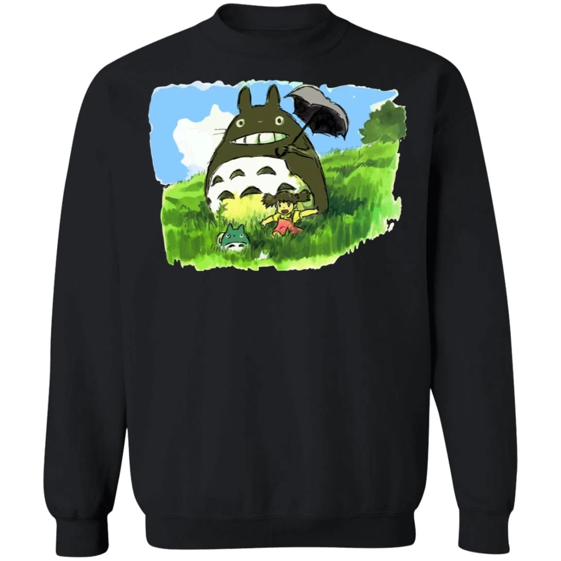 My Neighbor Totoro WaterColor Sweatshirt Unisex 4 My Neighbor Totoro WaterColor Sweatshirt Unisex - Image 2