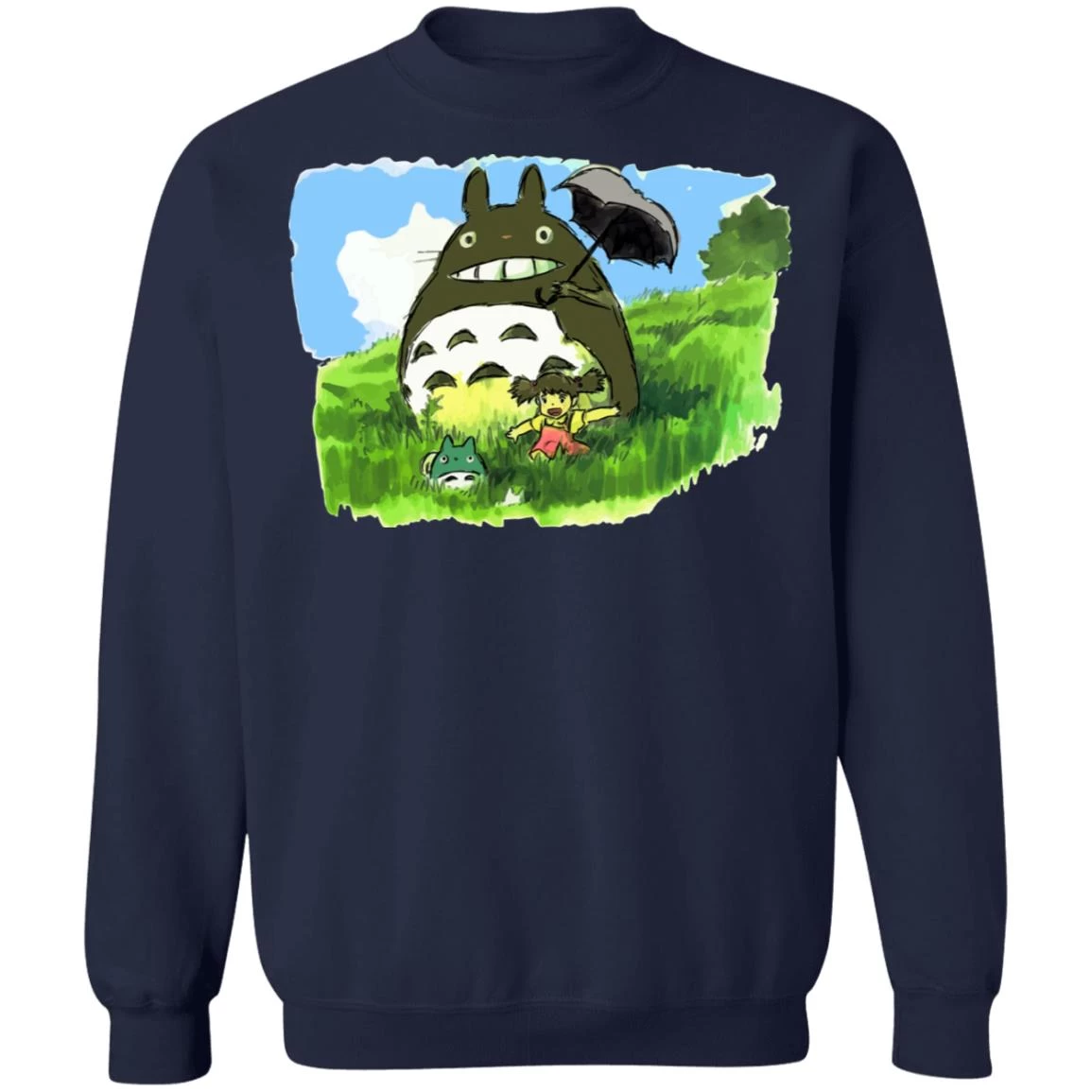 My Neighbor Totoro WaterColor Sweatshirt Unisex 15 My Neighbor Totoro WaterColor Sweatshirt Unisex - Image 13