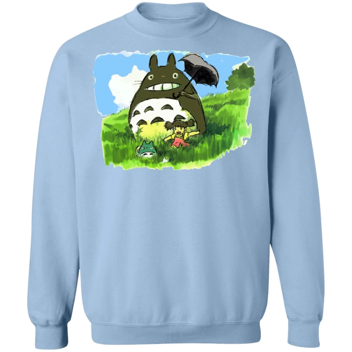My Neighbor Totoro WaterColor Sweatshirt Unisex 18 My Neighbor Totoro WaterColor Sweatshirt Unisex - Image 16