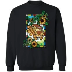 My Neighbor Totoro – Cat Bus Stained Glass Art Sweatshirt -Ghibli Shop redirect11282020041117 2 1