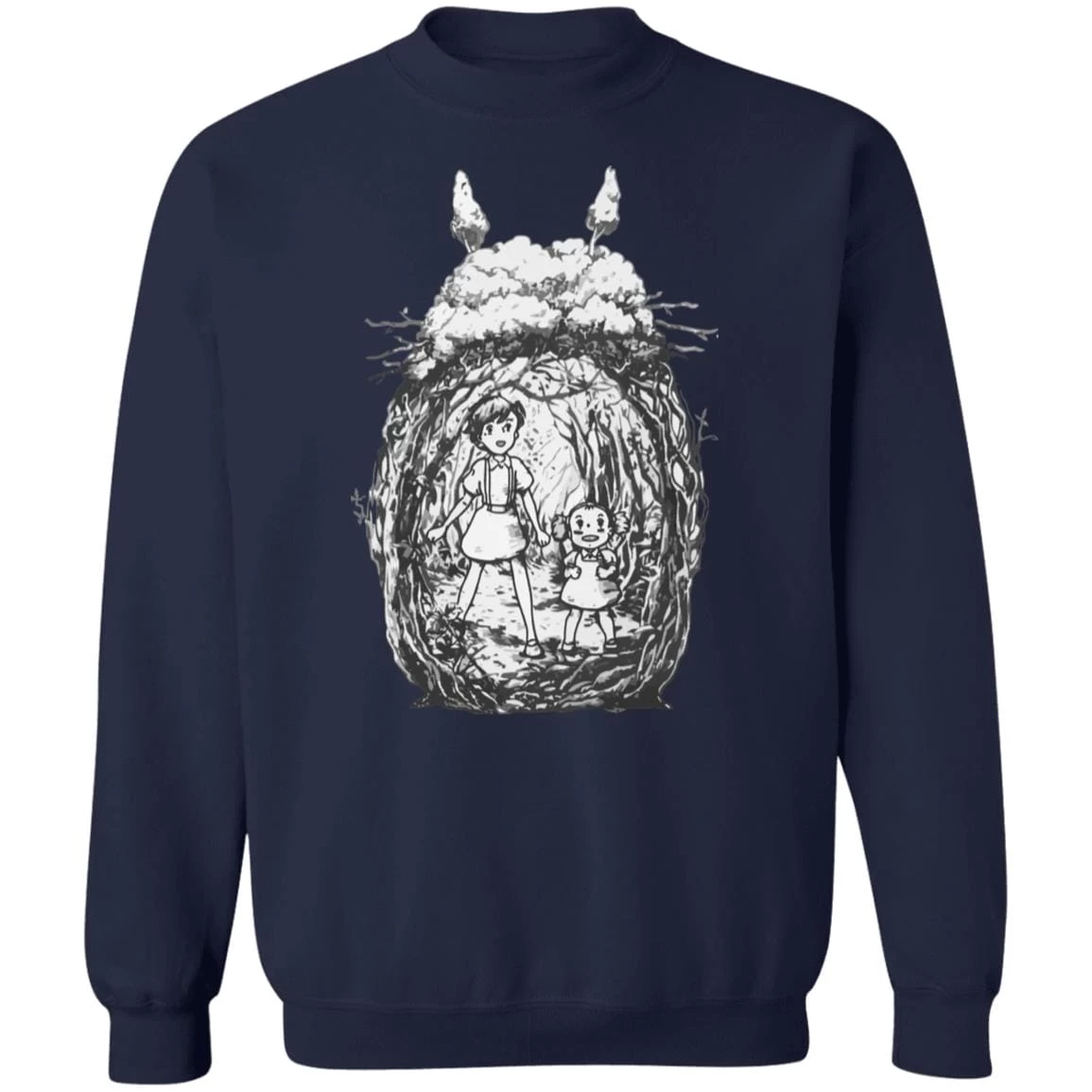 My Neighbor Totoro – Mei And Sastuki In The Forest Sweatshirt 6 My Neighbor Totoro – Mei And Sastuki In The Forest Sweatshirt - Image 4