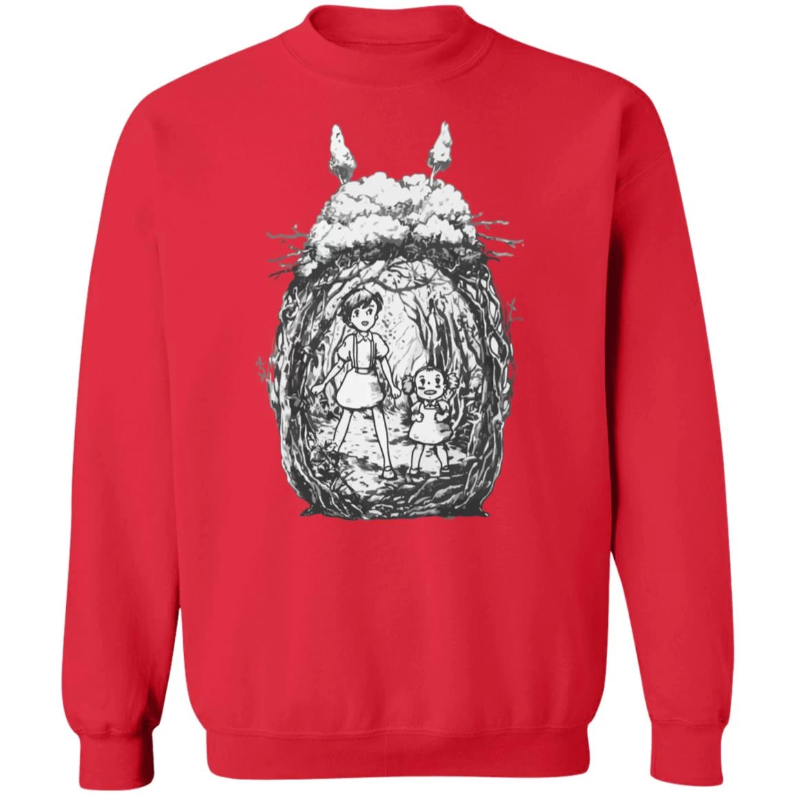 My Neighbor Totoro – Mei And Sastuki In The Forest Sweatshirt 16 My Neighbor Totoro – Mei And Sastuki In The Forest Sweatshirt - Image 14