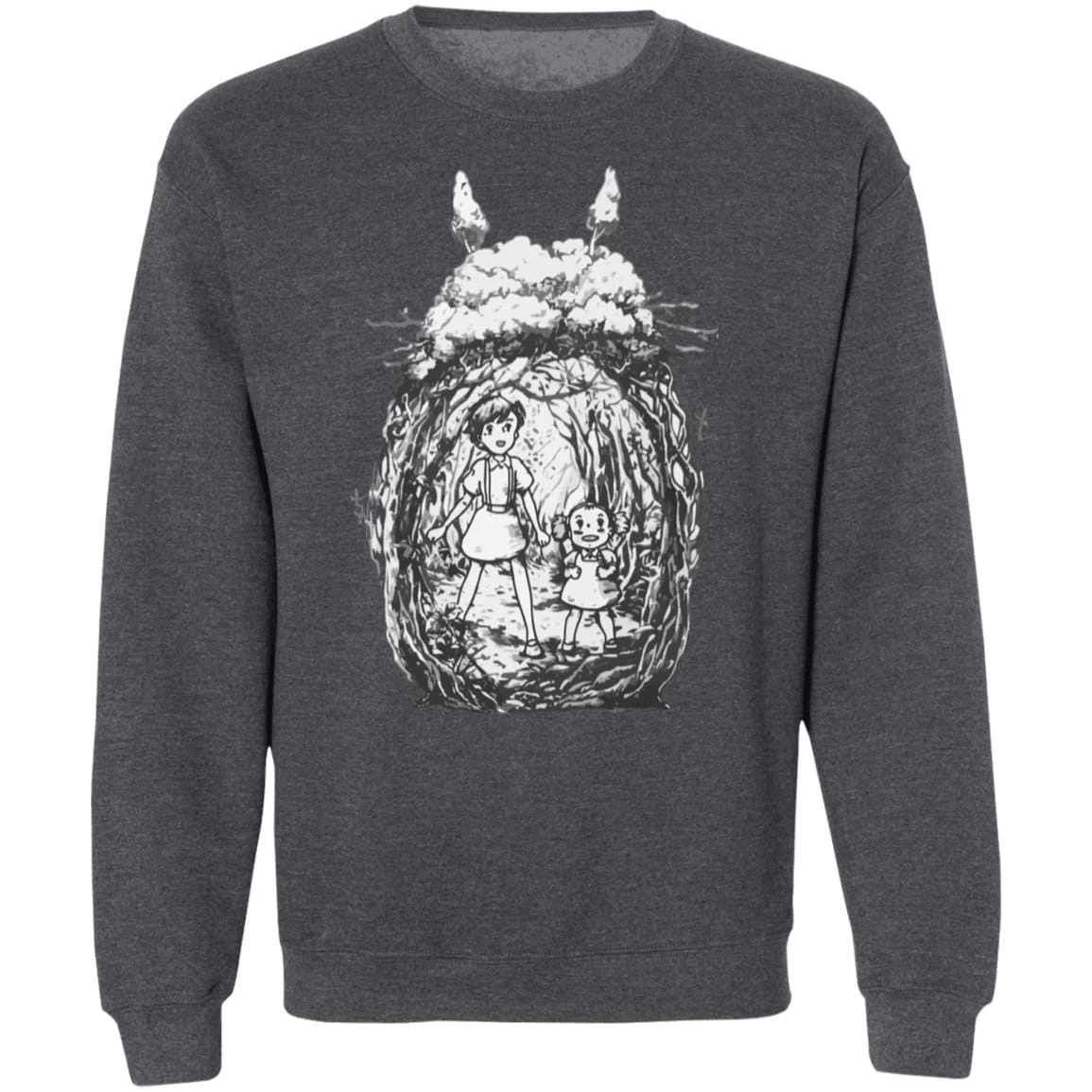 My Neighbor Totoro – Mei And Sastuki In The Forest Sweatshirt 17 My Neighbor Totoro – Mei And Sastuki In The Forest Sweatshirt - Image 15