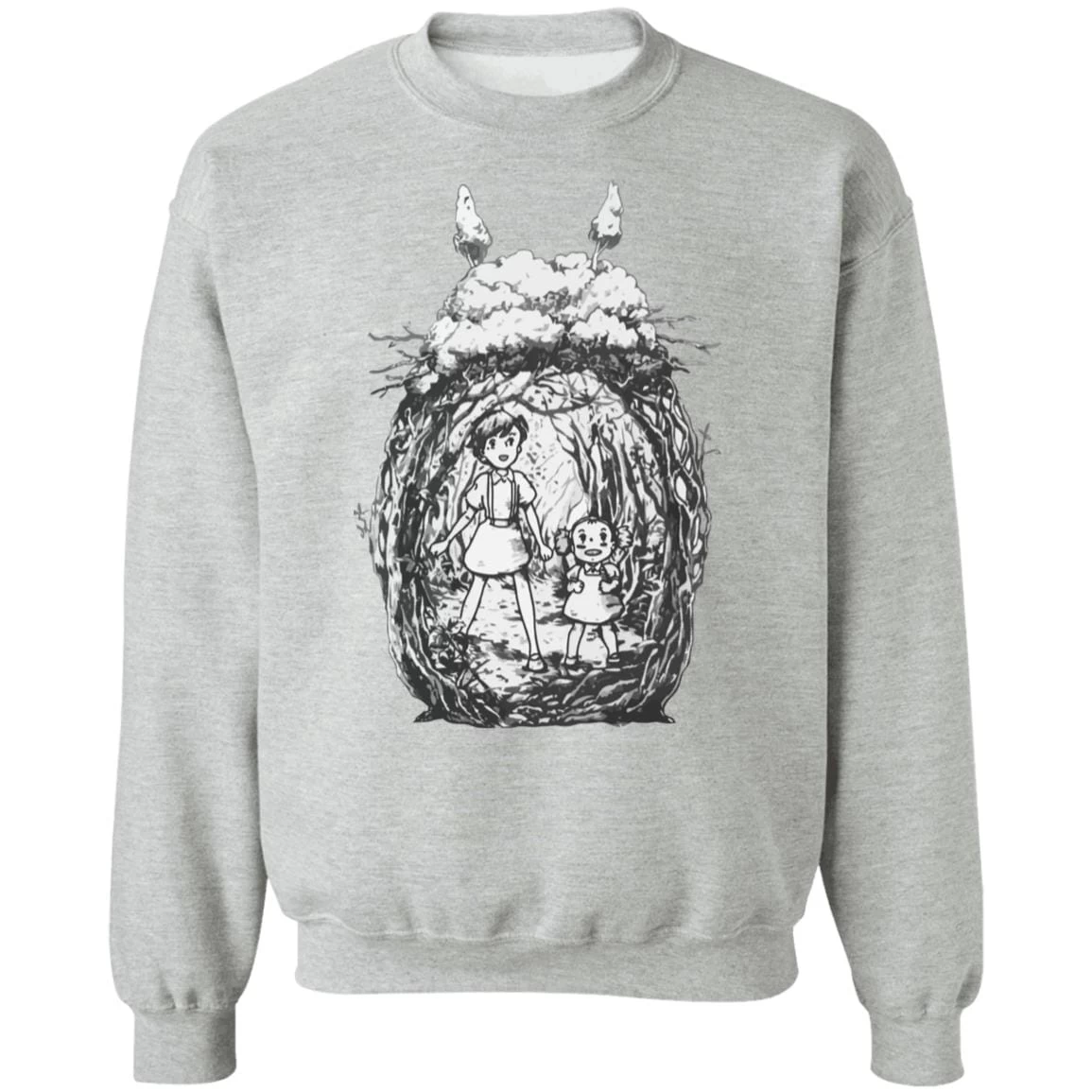 My Neighbor Totoro – Mei And Sastuki In The Forest Sweatshirt 11 My Neighbor Totoro – Mei And Sastuki In The Forest Sweatshirt - Image 9