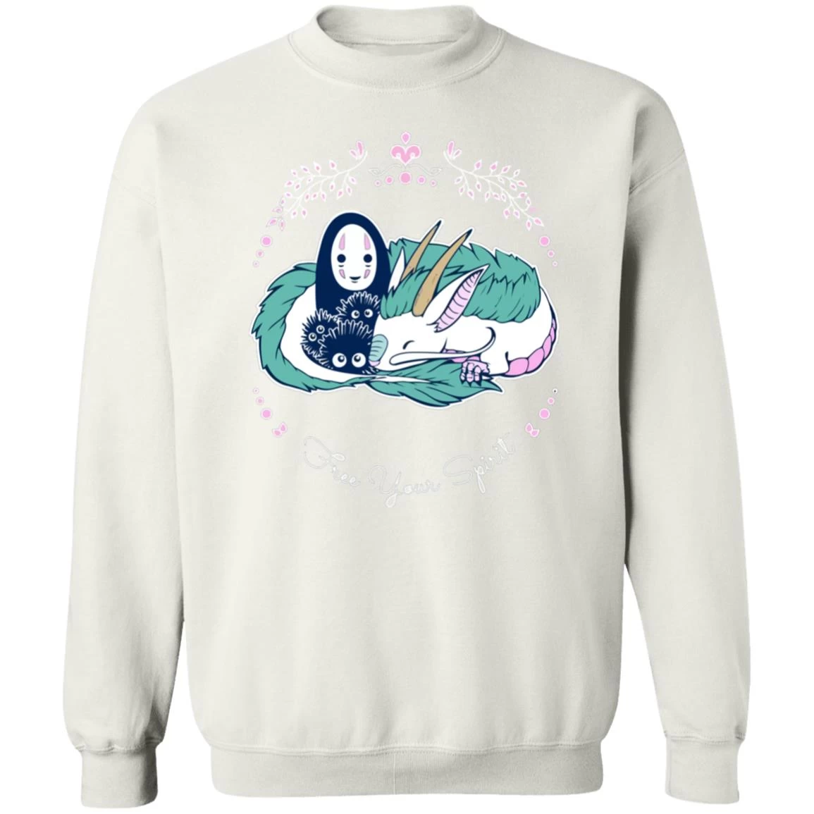 Spirited Away – No Face And Haku Dragon Sweatshirt 3 Spirited Away – No Face And Haku Dragon Sweatshirt