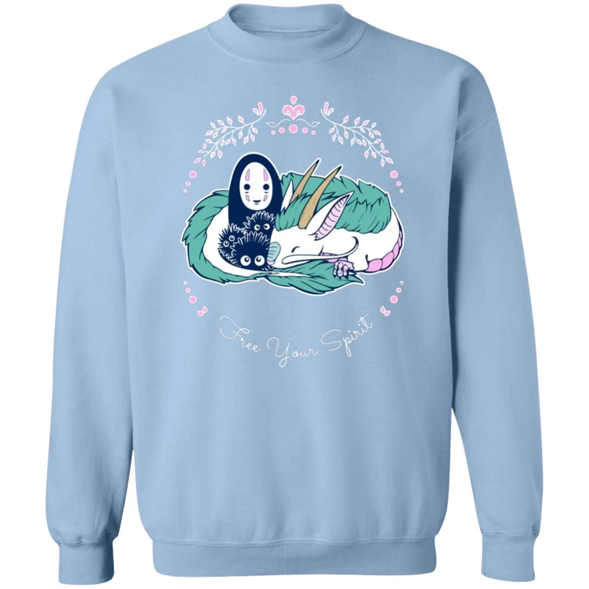 Spirited Away – No Face And Haku Dragon Sweatshirt 9 Spirited Away – No Face And Haku Dragon Sweatshirt - Image 7
