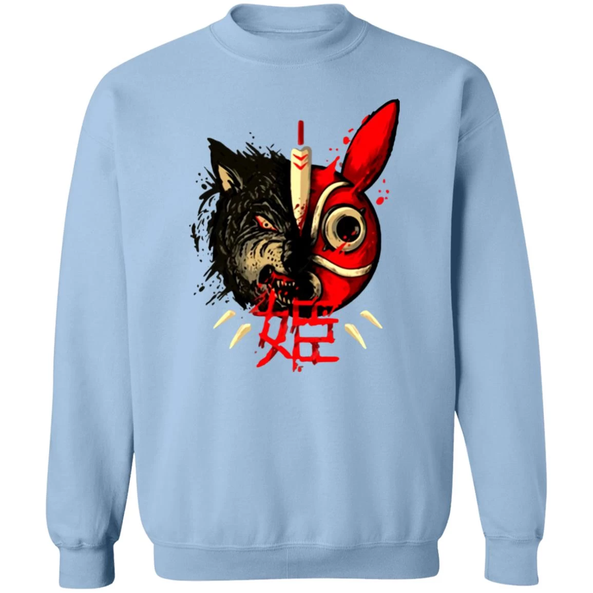 Princess Mononoke Mask & Wolf Sweatshirt 18 Princess Mononoke Mask & Wolf Sweatshirt - Image 16