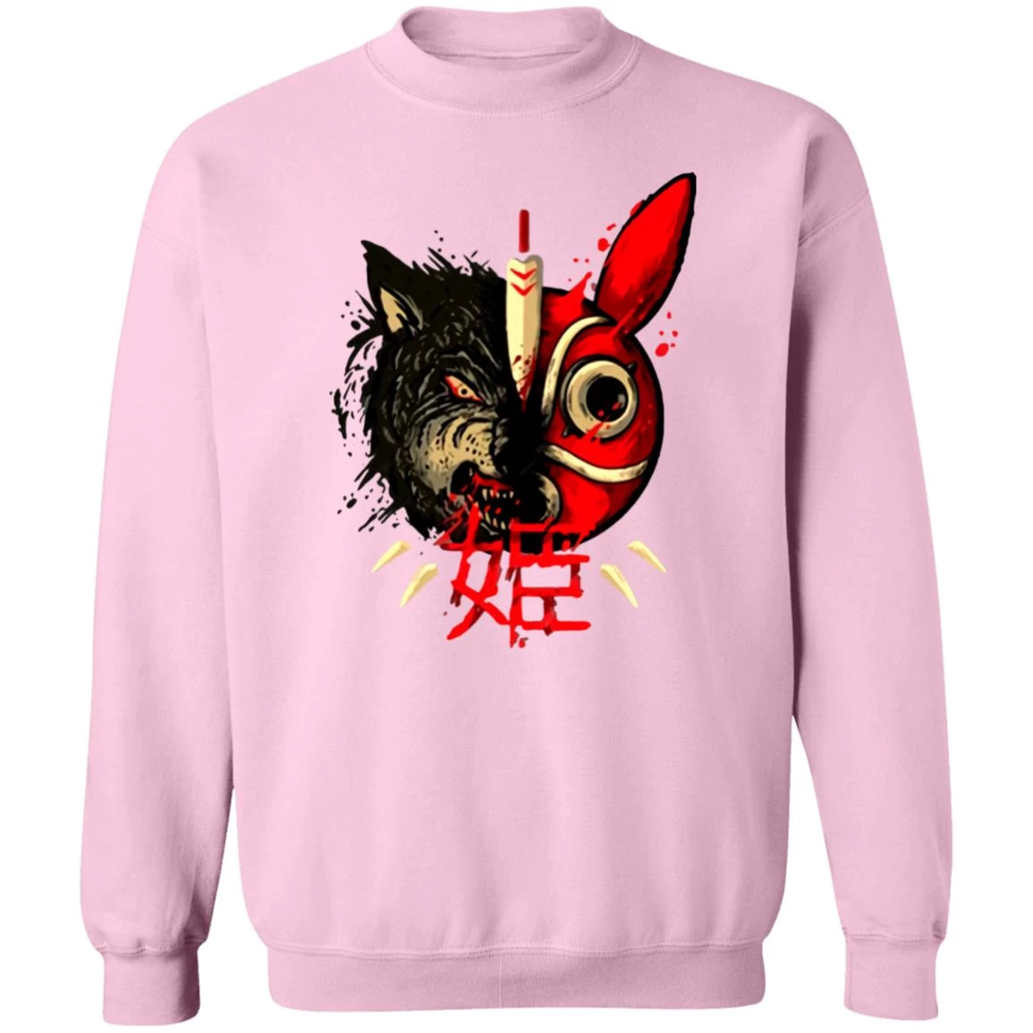 Princess Mononoke Mask & Wolf Sweatshirt 10 Princess Mononoke Mask & Wolf Sweatshirt - Image 8