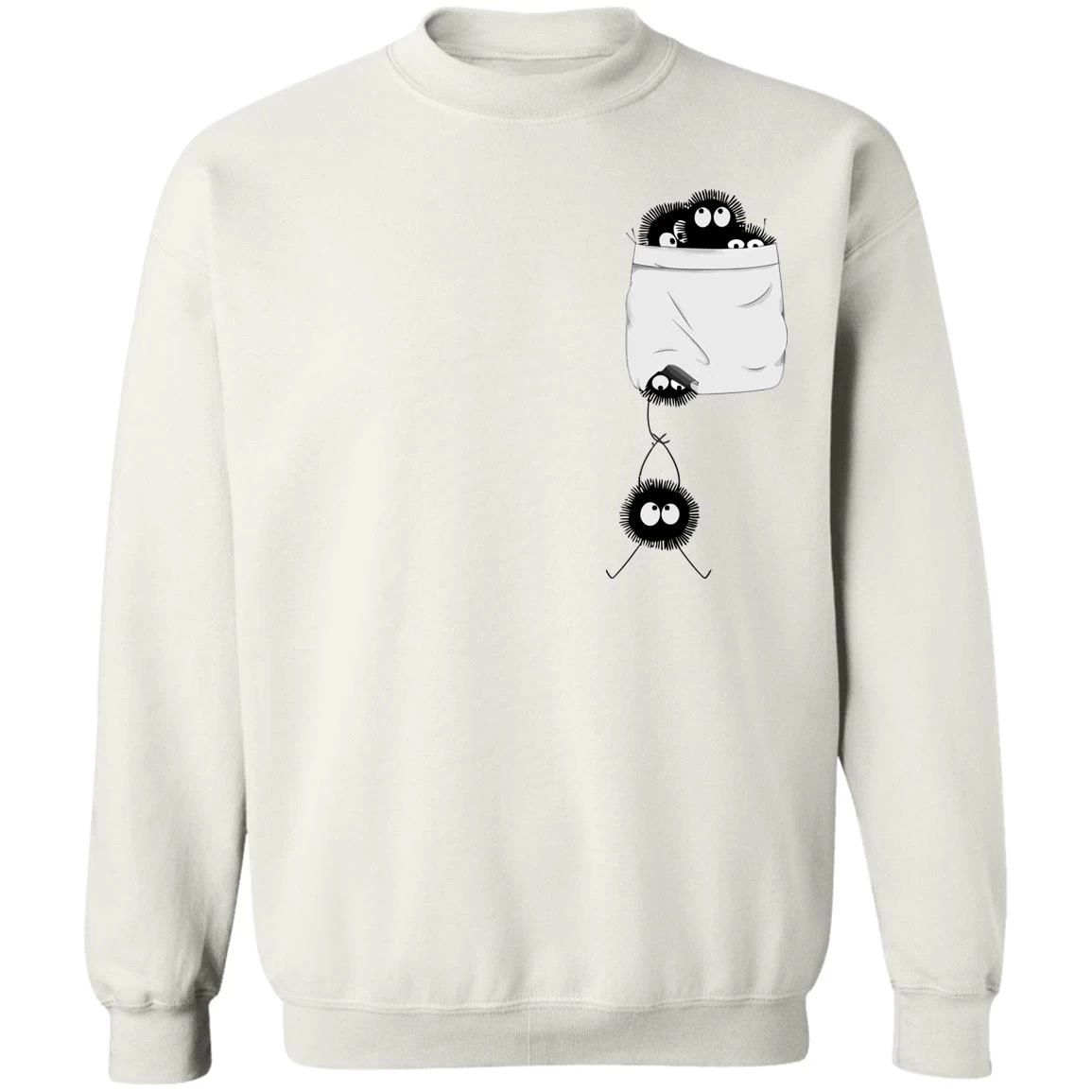 Spirited Away – Soot Ball In Pocket Sweatshirt 3 Spirited Away – Soot Ball In Pocket Sweatshirt