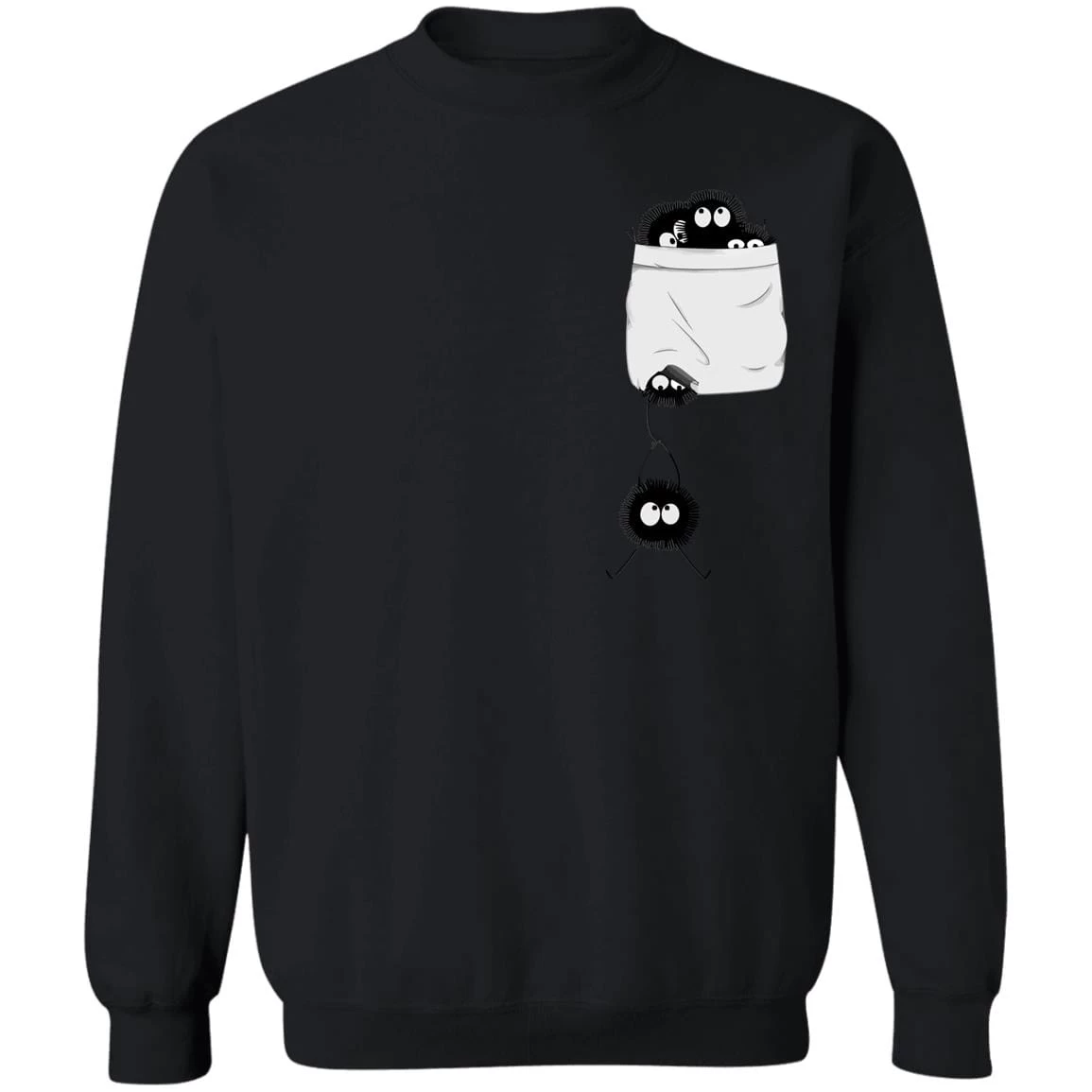 Spirited Away – Soot Ball In Pocket Sweatshirt 13 Spirited Away – Soot Ball In Pocket Sweatshirt - Image 11