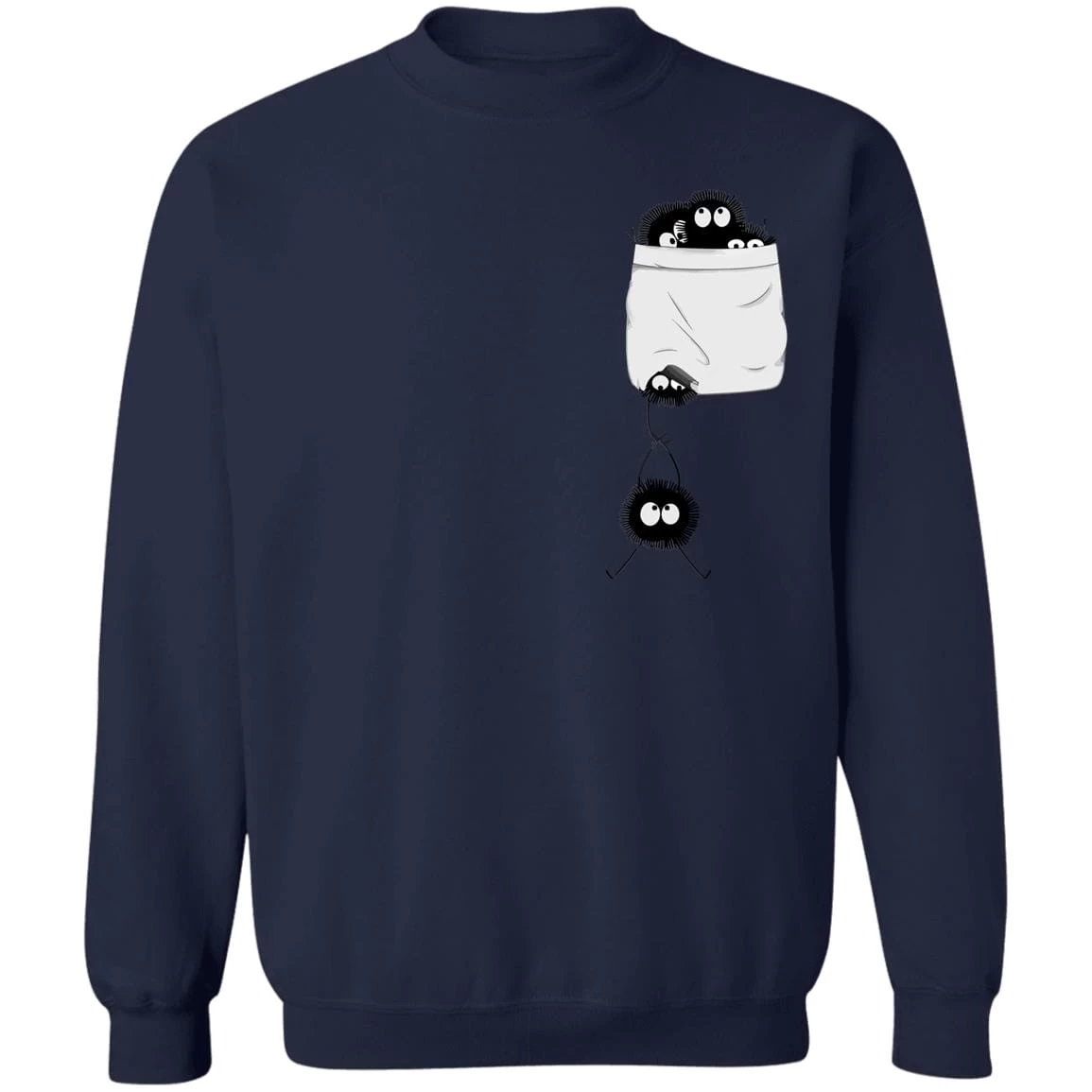 Spirited Away – Soot Ball In Pocket Sweatshirt 6 Spirited Away – Soot Ball In Pocket Sweatshirt - Image 4