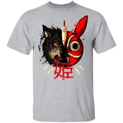 Princess Mononoke Mask & Wolf T Shirt -Ghibli Shop redirect12012020231202 14