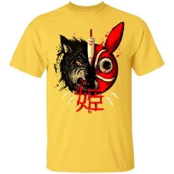 Princess Mononoke Mask & Wolf T Shirt -Ghibli Shop redirect12012020231202 6