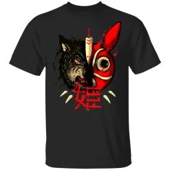 Princess Mononoke Mask & Wolf T Shirt -Ghibli Shop redirect12012020231202 7 1