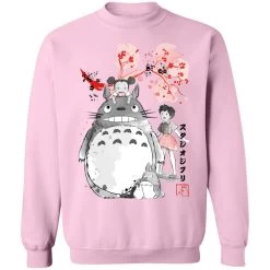 Totoro And The Girls By Sakura Flower Sweatshirt -Ghibli Shop redirect12052020001203 8 1