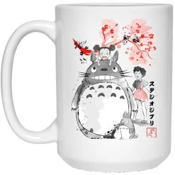 Totoro And The Girls By Sakura Flower Mug -Ghibli Shop redirect12052020001235 3