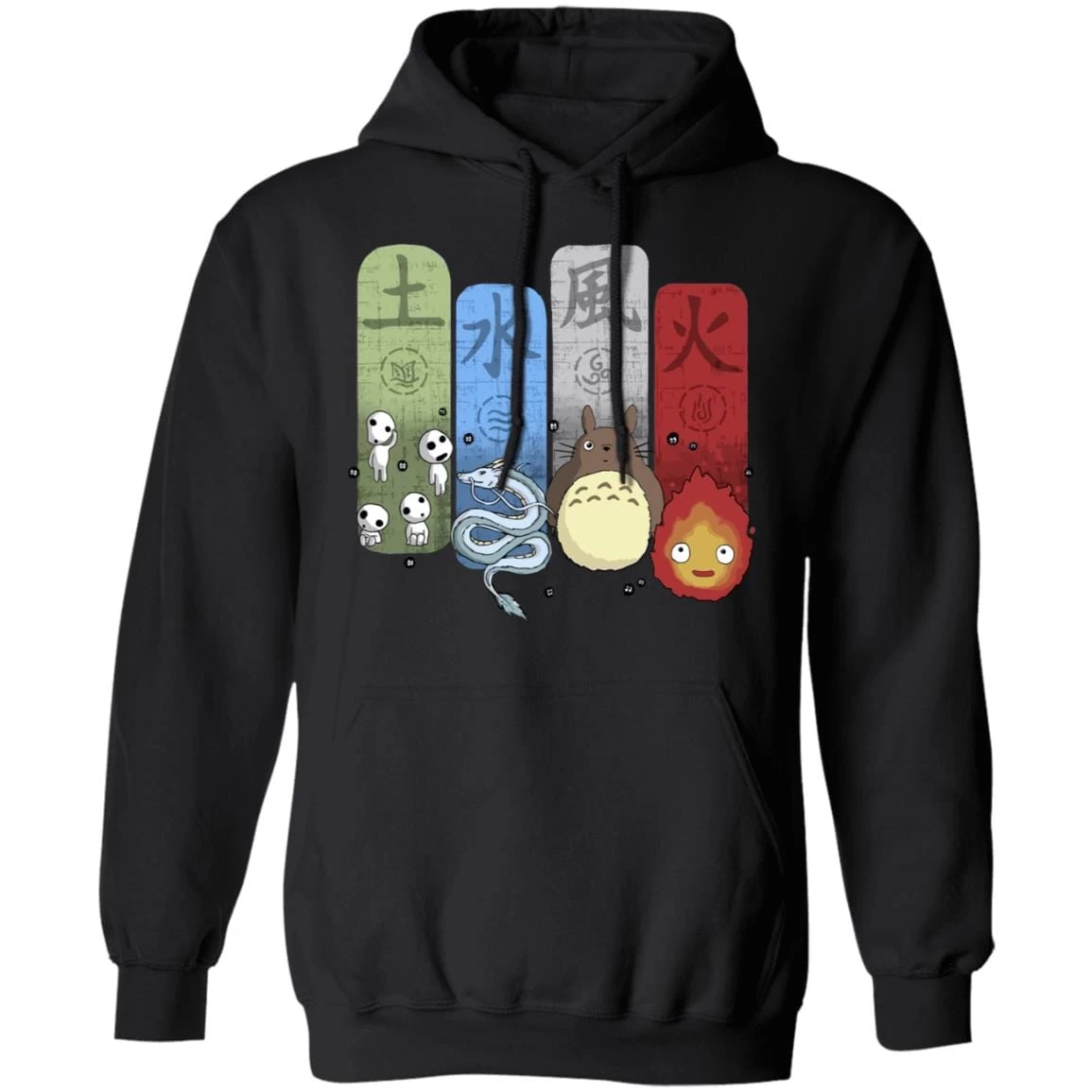 Ghibli Elemental Hoodie Unisex 4 Ghibli Elemental Hoodie Unisex - Image 2