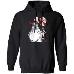 Totoro And The Girls By Sakura Flower Hoodie -Ghibli Shop redirect12052020001240 2