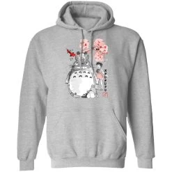 Totoro And The Girls By Sakura Flower Hoodie -Ghibli Shop redirect12052020001240