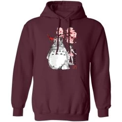 Totoro And The Girls By Sakura Flower Hoodie -Ghibli Shop redirect12052020001240 8