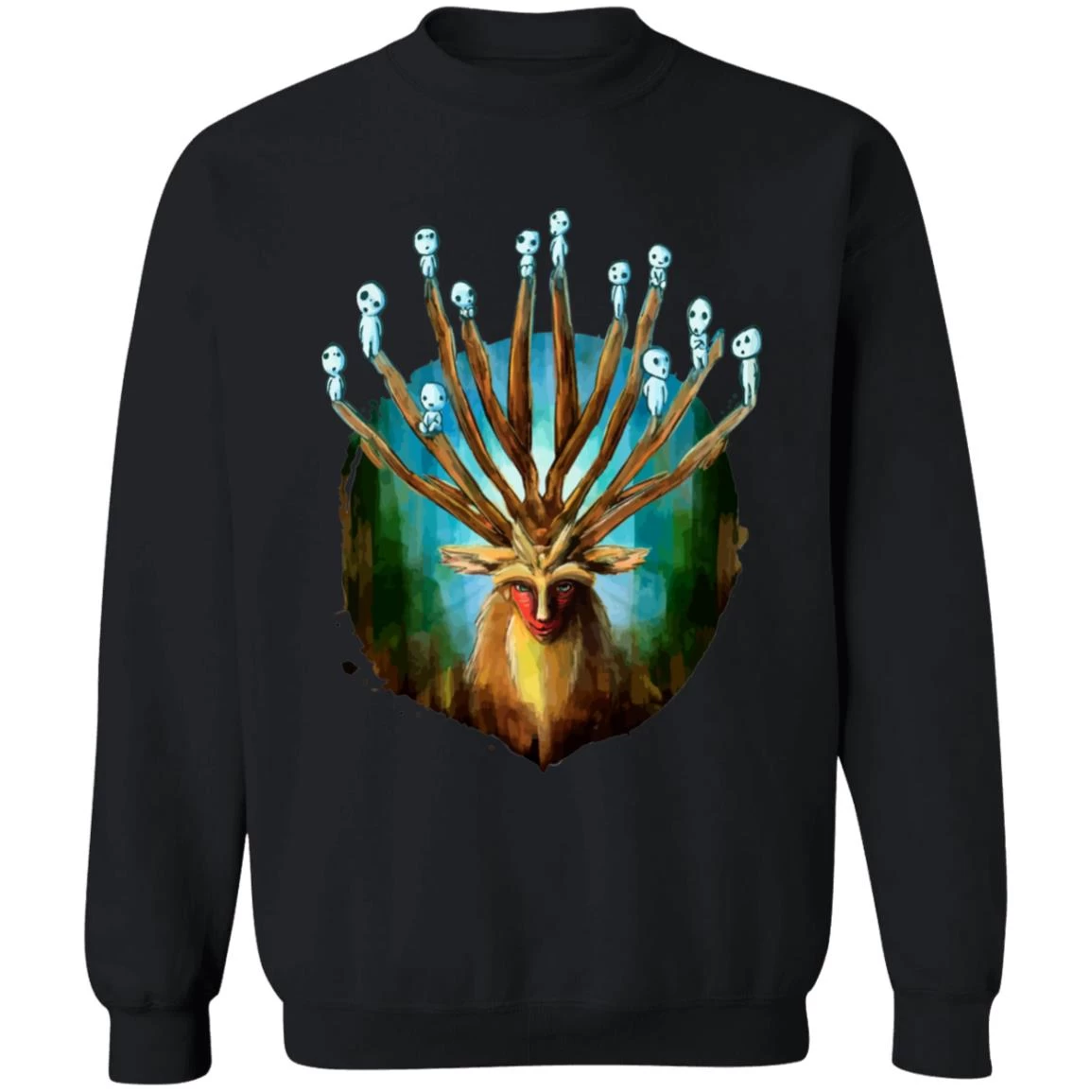 Princess Mononoke – Shishigami And The Tree Spirit Sweatshirt 13 Princess Mononoke – Shishigami And The Tree Spirit Sweatshirt - Image 11