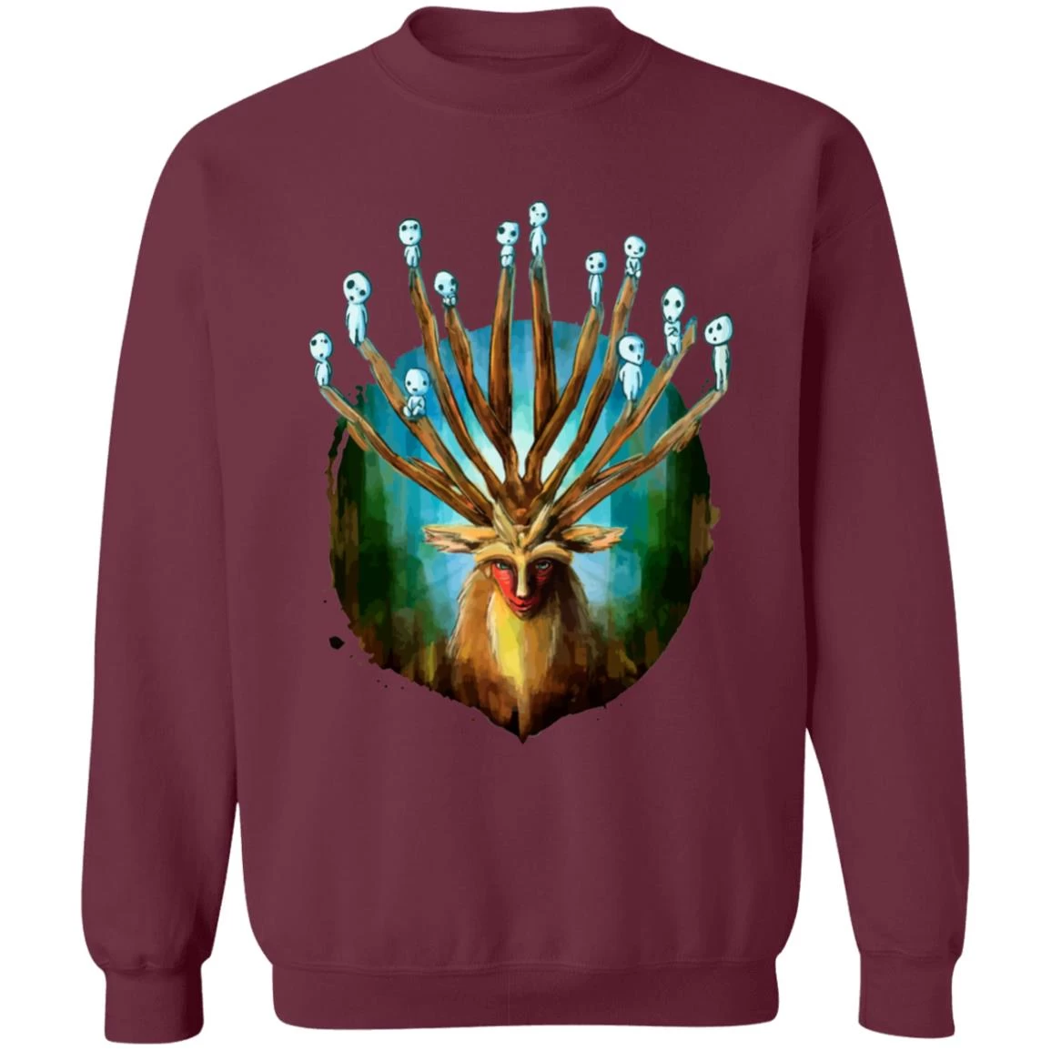 Princess Mononoke – Shishigami And The Tree Spirit Sweatshirt 5 Princess Mononoke – Shishigami And The Tree Spirit Sweatshirt - Image 3