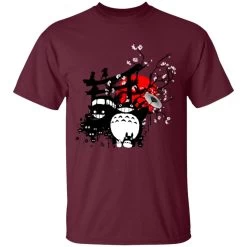 Totoro And Friends By The Red Moon T Shirt -Ghibli Shop redirect12082020091221 6