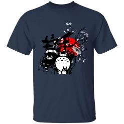 Totoro And Friends By The Red Moon T Shirt -Ghibli Shop redirect12082020091221 7