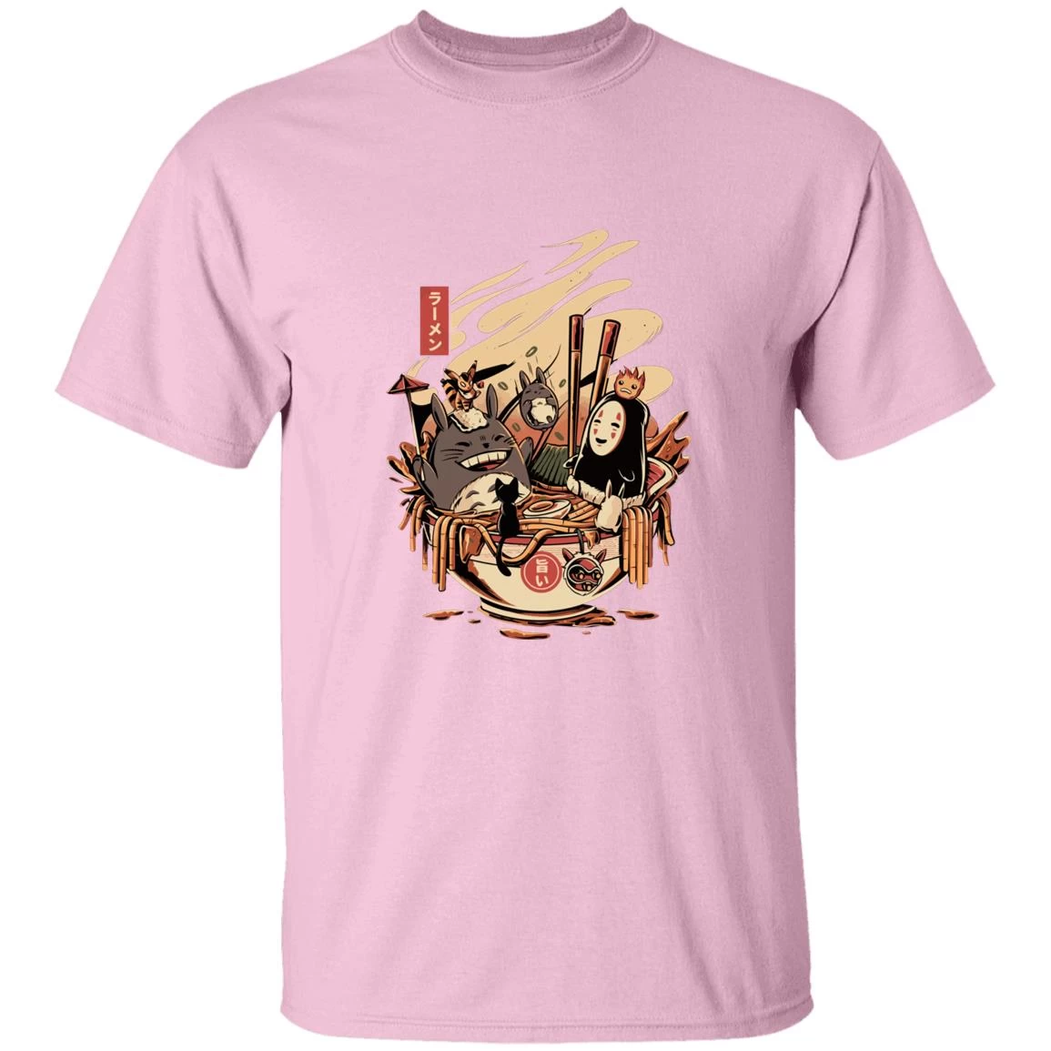 Totoro And No Face Ramen Bath Unisex T Shirt 17 Totoro And No Face Ramen Bath Unisex T Shirt - Image 15