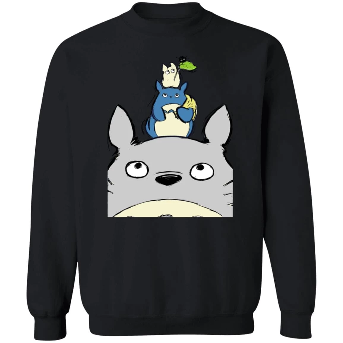 Totoro Family Sweatshirt 4 Totoro Family Sweatshirt - Image 2