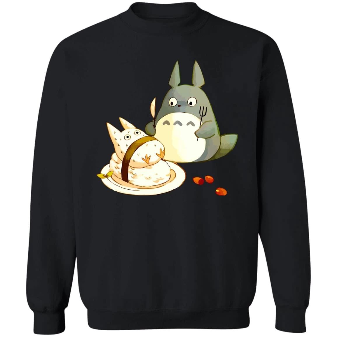 Totoro Sushi Sweatshirt 4 Totoro Sushi Sweatshirt - Image 2