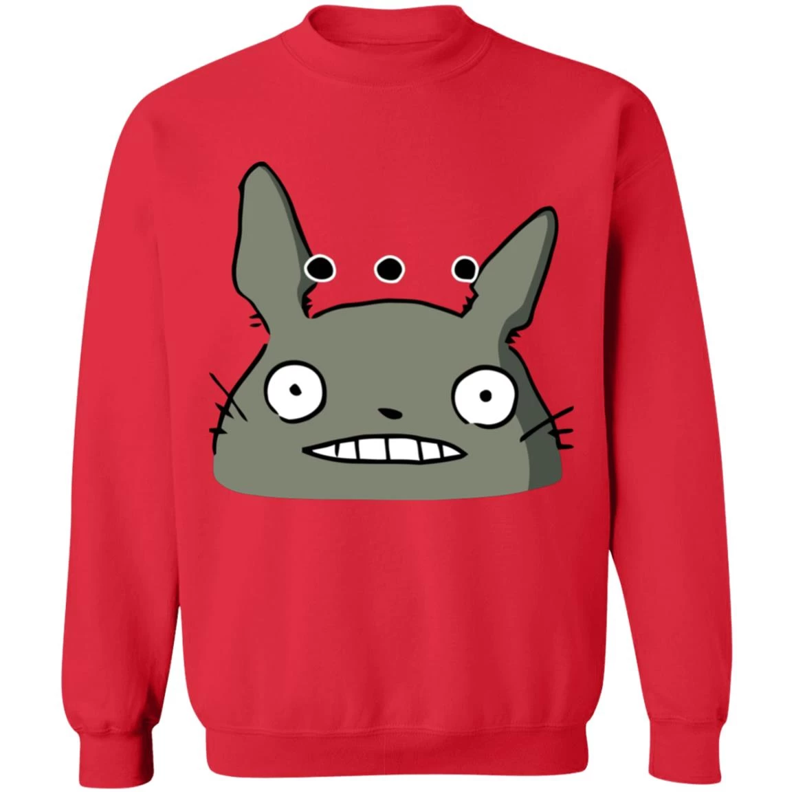 Totoro Poker Face Sweatshirt Unisex 7 Totoro Poker Face Sweatshirt Unisex - Image 5