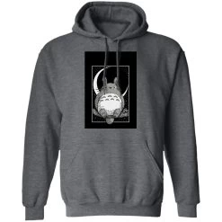 My Neighbor Totoro By The Moon Black & White Hoodie Unisex -Ghibli Shop redirect12102020081203 4 1