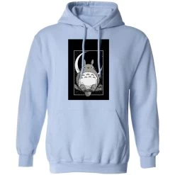 My Neighbor Totoro By The Moon Black & White Hoodie Unisex -Ghibli Shop redirect12102020081203 5 1