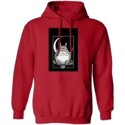 My Neighbor Totoro By The Moon Black & White Hoodie Unisex -Ghibli Shop redirect12102020081203 8 1