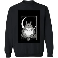 My Neighbor Totoro By The Moon Black & White Sweatshirt Unisex 29 My Neighbor Totoro By The Moon Black & White Sweatshirt Unisex -Ghibli Shop redirect12102020081220 2 1